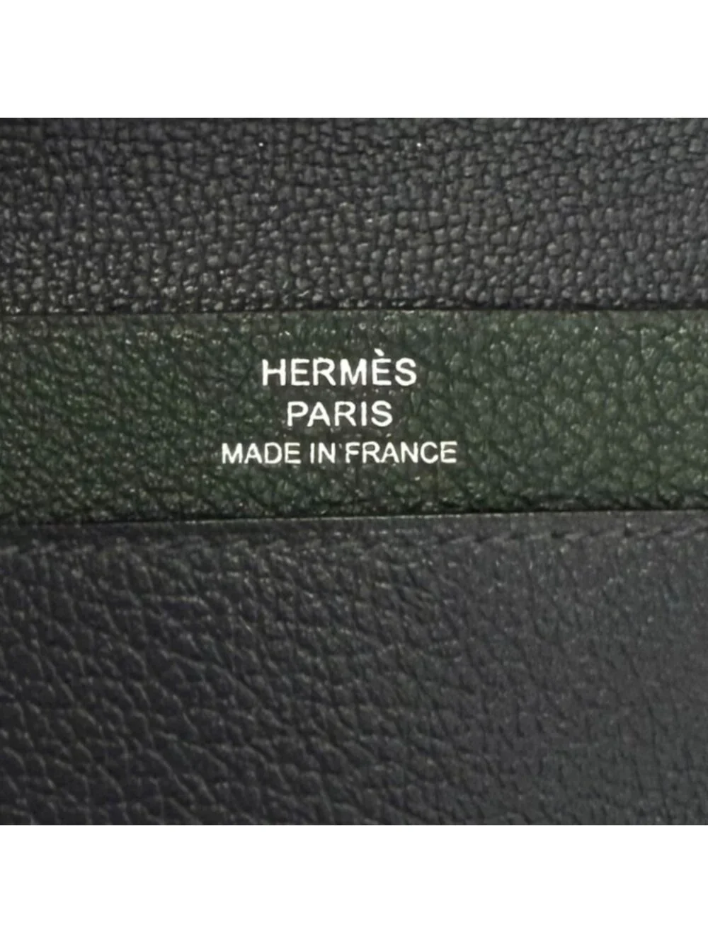 Hermes M S Evercolor Clou de Selle Card Case Blue Saphir Vert Angre